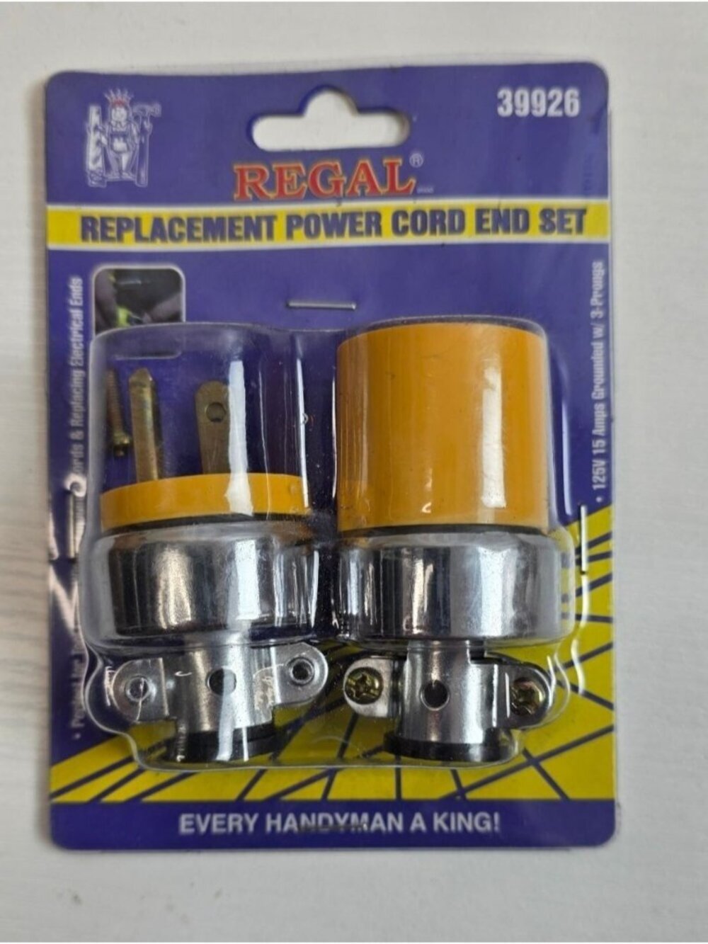 Regal 39926 Replacement Power Cord End Set, NEW